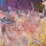 "the main thing is that i can work undisturbed in the desert", 2024, oil on canvas, 160x120cm