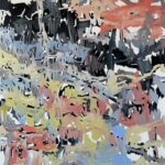 "after you have agreed on the middle, you should grow beyond it", 2024, oil on canvas, 200x145cm