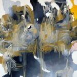 "the beautiful landscape is gone", 2024, oil on canvas, 200x145cm