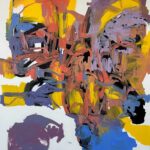 "the architectural plan of clarity", 2024, oil on canvas, 200x145cm
