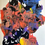 "eye-catcher seduces to the truth", 2024, oil on canvas, 200x145cm