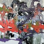 "in the thicket of shorelessness", 2024, oil on canvas, 200x145cm