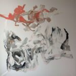 "Accident", 2025, acrylic on canvas, 200x200cm