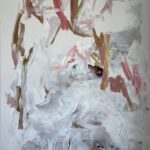 "whitch burning while tea time", 2025, acrylic on canvas, 200x145cm