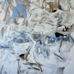 „Occasionally Human“, 2025, acrylic on canvas, 200x145cm